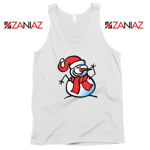 Naughty Snowman Tank Top Funny Christmas Tank Top Size S-3XL White