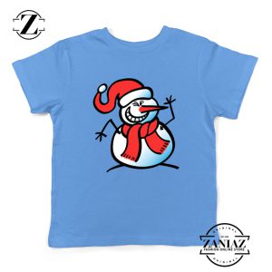 Naughty Snowman Dance Winter Kids T-Shirt