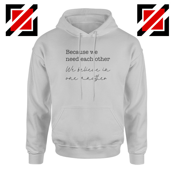 Oasis Acquiesce Lyric Because We Need Each Other Hoodie Size S-2XL