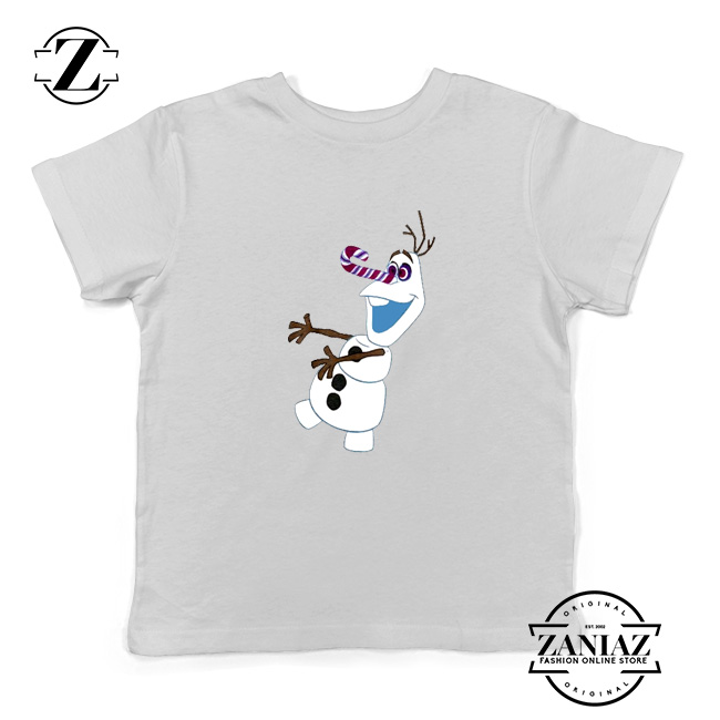 Olaf I'm On a Mission Kids T-Shirt Disney's Frozen Youth Shirts White