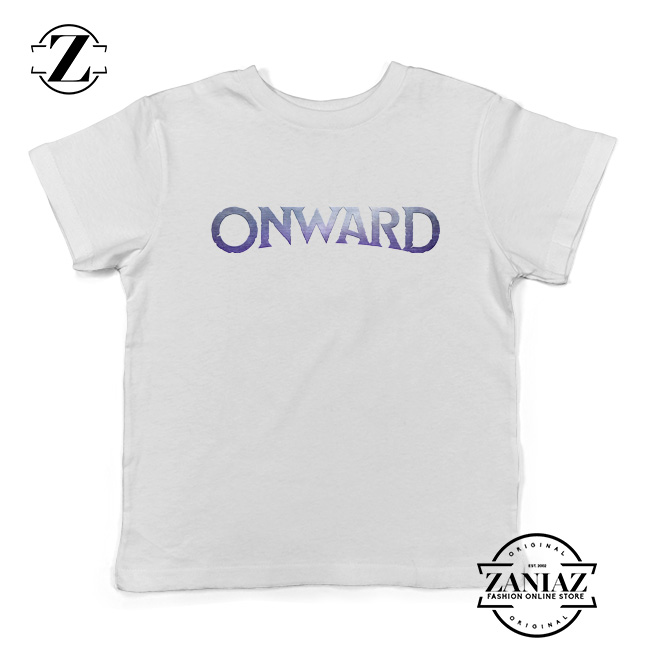 Onward Logo Kids T-Shirt Disney Film Best Youth Shirts Size S-XL White