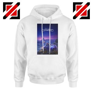 Onward Poster Hoodie Walt Disney Studio Hoodie Size S-2XL White