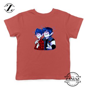 Pixar Onward Film Kids Shirts Ian Lightfoot Youth T-Shirt Size S-XL Red