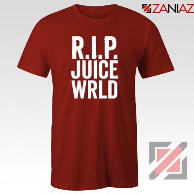 RIP Juice Wrld Red T-Shirt Cheap Musician T-Shirt Size S-3XL Red