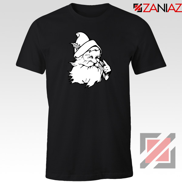 Santa Claus Face T-Shirt Funny Christmas Tee Shirt Size S-3XL Black
