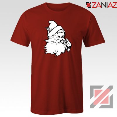 Santa Claus Face T-Shirt Funny Christmas Tee Shirt Size S-3XL Red