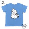 Santa Claus Face Youth Tshirt Funny Christmas Kids Tshirt Size S-XL Light Blue