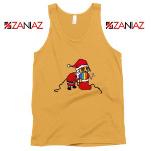 Santa Claus With Rainbow Christmas Tank Top