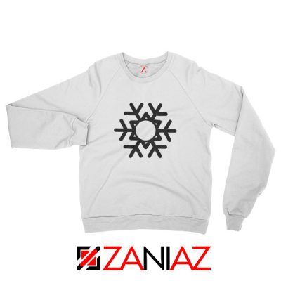 Snowflake Sweatshirt Ugly Christmas Gift Sweatshirt Size S-2XL White