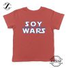 Soy Wars The Rise Of Mary Sue Kids T-Shirt Star Wars Parody Youth Shirts Red