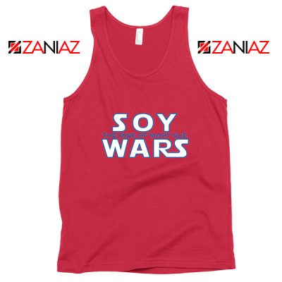 Soy Wars The Rise Of Mary Sue Tank Top Star Wars Parody Tank Top Red