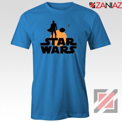 Star Wars Mandalorian T-Shirt Gifts Film Tee Shirt Size S-3XL Blue