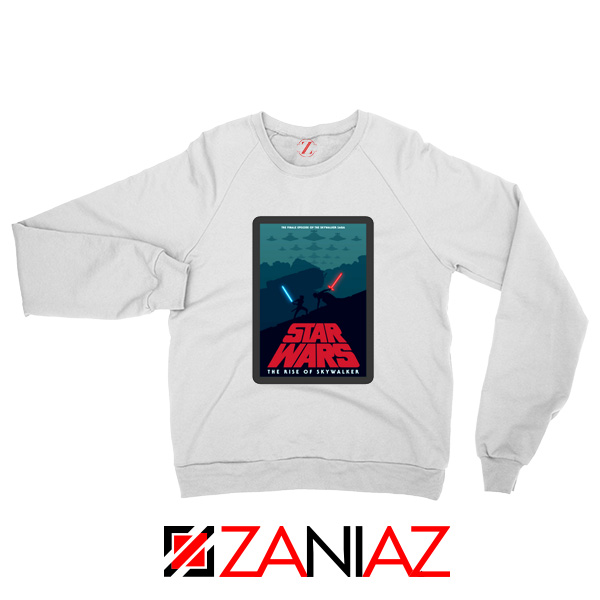 Star Wars Retro Sweatshirt The Rise Of Skywalker Sweatshirt Size S-2XL White