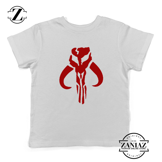 Star Wars Stormtrooper Youth Shirts Boba Fett Mandalorian Kids T-Shirt White