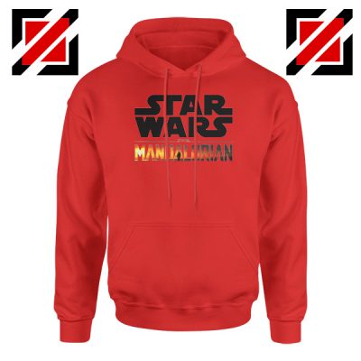Star Wars The Mandalorian Hoodie American TV Series Size S-2XL Red