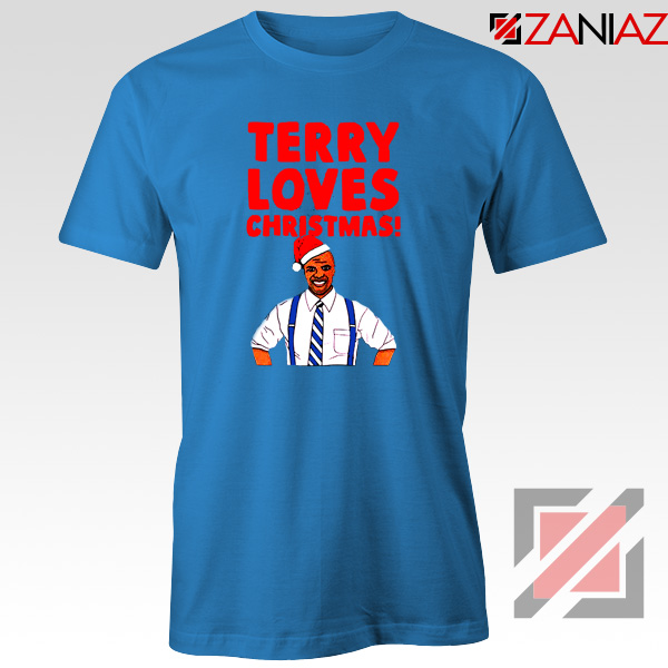 Terry Jeffords Christmas T-Shirt Brooklyn Nine Nine Tee Shirt Size S-3XL Blue