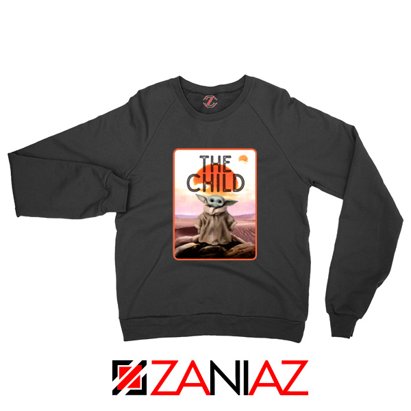The Child Baby Yoda Black Sweatshirt