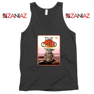 The Child Baby Yoda Black Tank Top