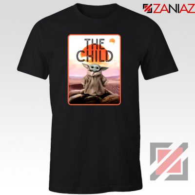 The Child Baby Yoda T-Shirt Star Wars Character Tee Shirt Size S-3XL Black