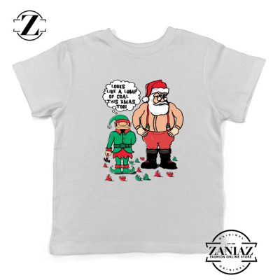 The Lump of Coal Youth T-Shirt Ugly Christmas Kids T-Shirt White