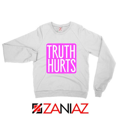 Truth Hurts Lyrics Sweatshirt Lizzo Singer Sweatshirt Size S-2XL White