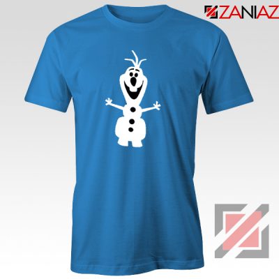 Warm Hug T-Shirt Olaf Disney's Frozen Tee Shirt Size S-3XL Blue