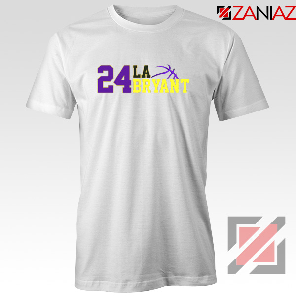 24 Lakers Kobe White Tee Shirts
