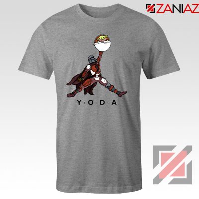 Air Jordan Tshirt Air Yoda The Mandalorian Tee Shirts S-3XL Sport Grey