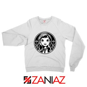 Anna Frozen Sweatshirt Princess Disney Sweater S-2XL White