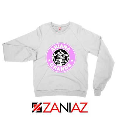 Ariana Grande Starbucks White Sweatshirt