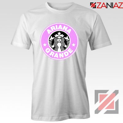 Ariana Grande Starbucks White Tshirt