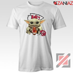 Baby Yoda Kansas City Chiefs White Tshirt