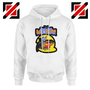 Bat and Robin White Hoodie