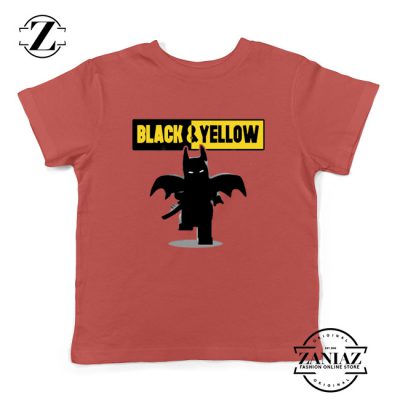 Batman Bat and Yellow Kids Tshirt Dark Knight Film Youth Tees