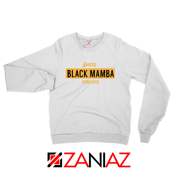 BLACK Kobe Bryant The Black Mamba Logo Los Angeles Lakers CREW HOODED SWEATSHIRT