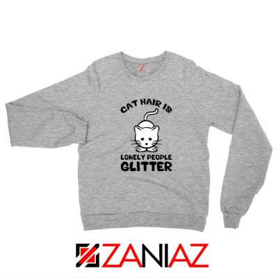 Buy Lonely People Glitter Sweatshirt Cat Lover Best Sweatshirt Size S-2XL