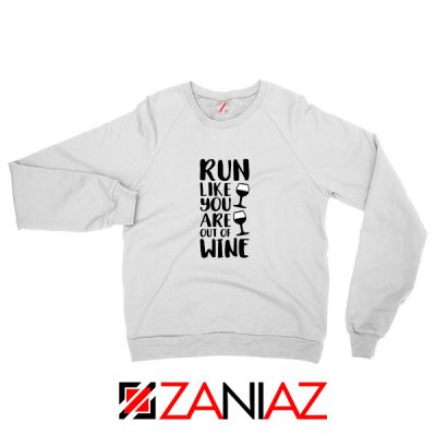 Buy Womens Running Sweatshirt Funny Gym Best Sweatshirt Size S-2XL White