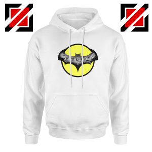 Dark Knight Graphic White Hoodie