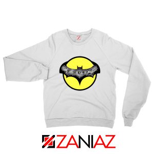 Dark Knight Graphic White Sweatshirt