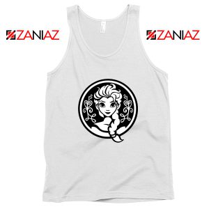 Elsa Frozen Tank Top Princess Disney Tops S-3XL White