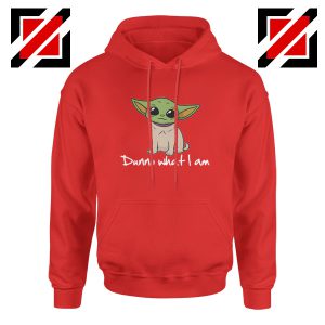 Green Alien Pug Yoda Red Hoodie