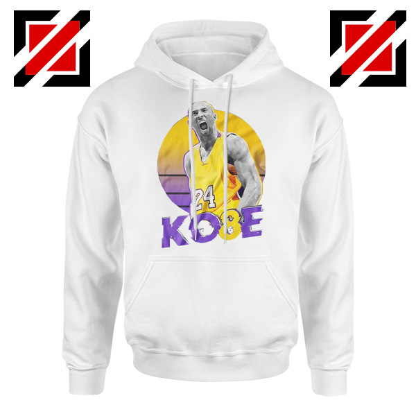 Kobe Bryant Basketball White Hoodie