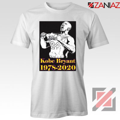 Kobe Bryant Memorial RIP White Tshirt