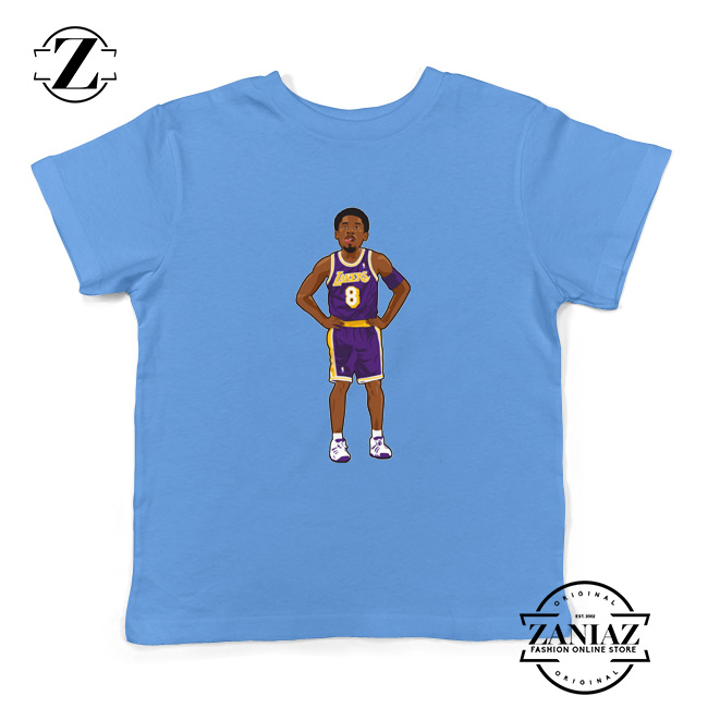 Lakers 8 Kobe Bryant Basketball Palyer Kids Tshirt S-XL