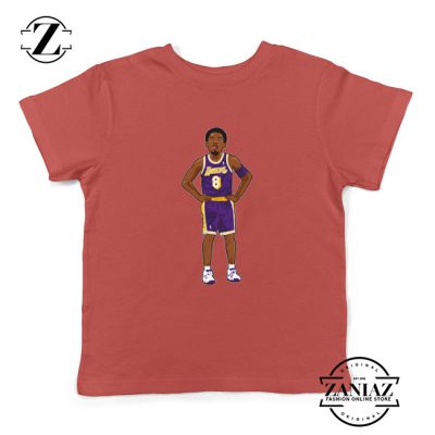 Lakers 8 Kobe Bryant Red Palyer Kids Tshirt