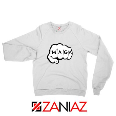 Maga Sweatshirt Keep America Great Unisex Sweater S-2XL White