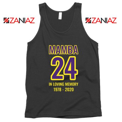 Mamba 24 Kobe Black Tank Tops Kobe Bryant Los Angeles Lakers