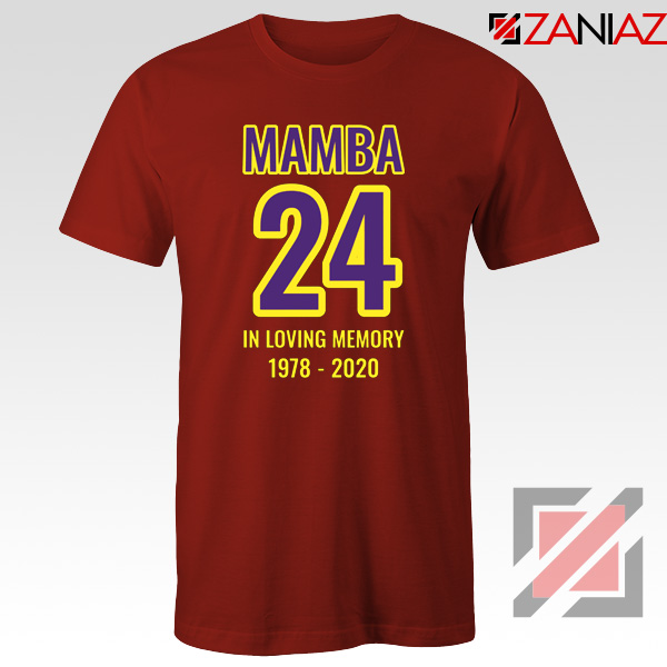Mamba 24 Kobe Red Tee Shirts