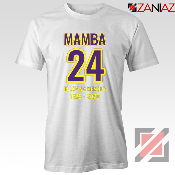 Mamba 24 Kobe White Tee Shirts