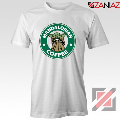 Mandalorian Coffee White Tshirt